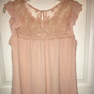 Size medium mine blouse with lace.
